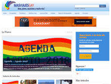 Tablet Screenshot of masviajesgay.com
